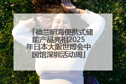 德兰明海便携式储能产品亮相2025年日本大阪世博会中国馆深圳活动周