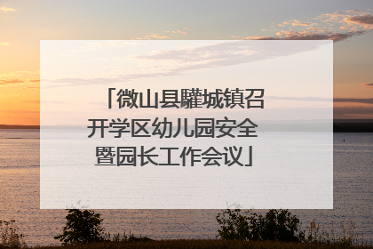 微山县驩城镇召开学区幼儿园安全暨园长工作会议