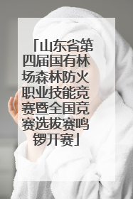 山东省第四届国有林场森林防火职业技能竞赛暨全国竞赛选拔赛鸣锣开赛