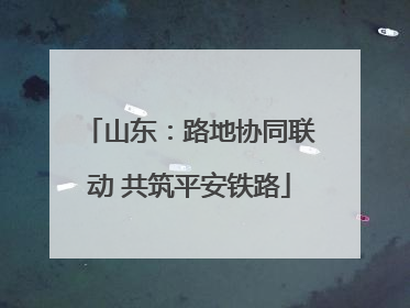 山东：路地协同联动 共筑平安铁路