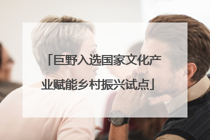 巨野入选国家文化产业赋能乡村振兴试点