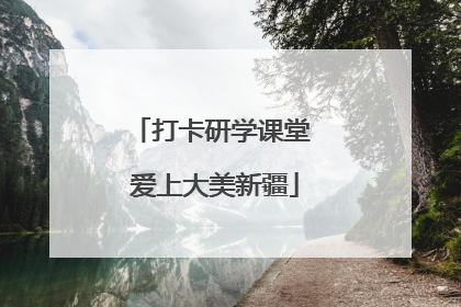 打卡研学课堂 爱上大美新疆