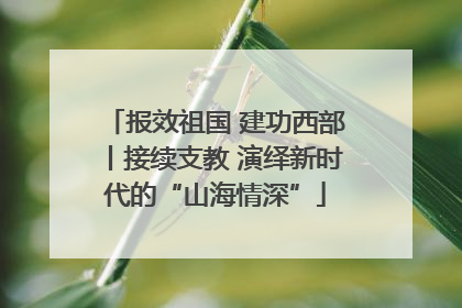 报效祖国 建功西部丨接续支教 演绎新时代的“山海情深”