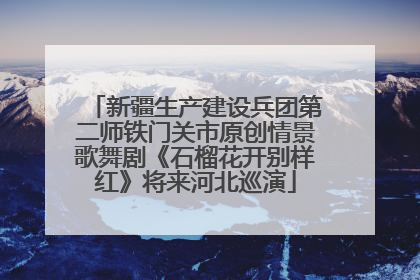 新疆生产建设兵团第二师铁门关市原创情景歌舞剧《石榴花开别样红》将来河北巡演