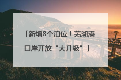 新增8个泊位！芜湖港口岸开放“大升级”