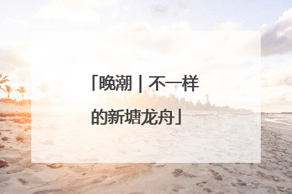 晚潮｜不一样的新塘龙舟