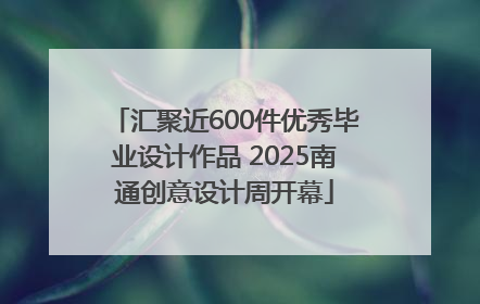 汇聚近600件优秀毕业设计作品 2025南通创意设计周开幕
