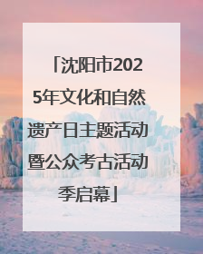 沈阳市2025年文化和自然遗产日主题活动暨公众考古活动季启幕
