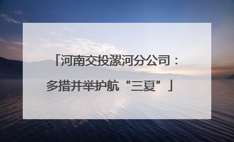 河南交投漯河分公司：多措并举护航“三夏”