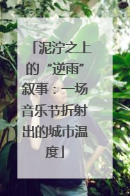 泥泞之上的“逆雨”叙事：一场音乐节折射出的城市温度