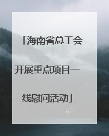 海南省总工会开展重点项目一线慰问活动