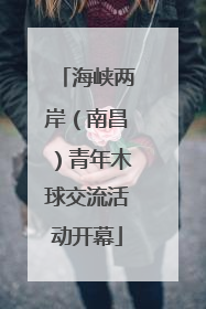 海峡两岸（南昌）青年木球交流活动开幕