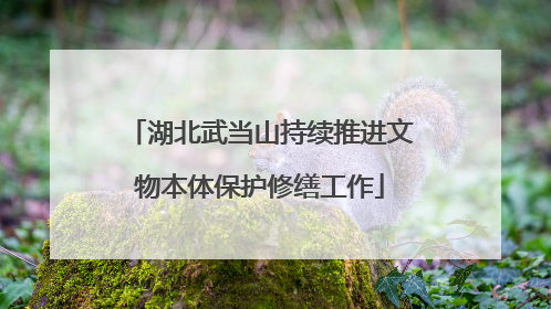 湖北武当山持续推进文物本体保护修缮工作