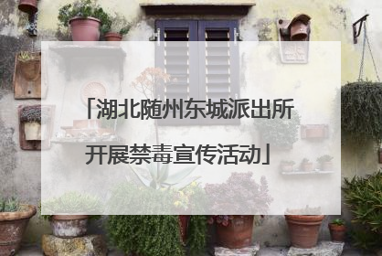 湖北随州东城派出所开展禁毒宣传活动