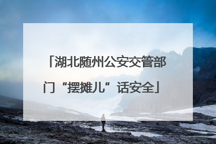 湖北随州公安交管部门“摆摊儿”话安全