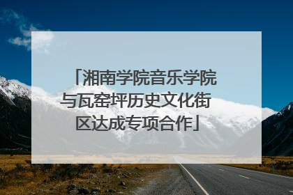 湘南学院音乐学院与瓦窑坪历史文化街区达成专项合作