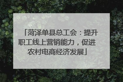 菏泽单县总工会：提升职工线上营销能力，促进农村电商经济发展