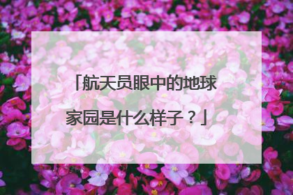 航天员眼中的地球家园是什么样子？