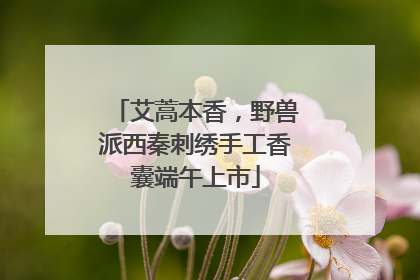 艾蒿本香，野兽派西秦刺绣手工香囊端午上市