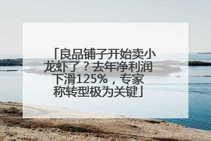 良品铺子开始卖小龙虾了？去年净利润下滑125%，专家称转型极为关键