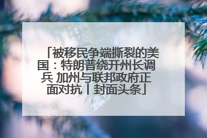 被移民争端撕裂的美国：特朗普绕开州长调兵 加州与联邦政府正面对抗丨封面头条