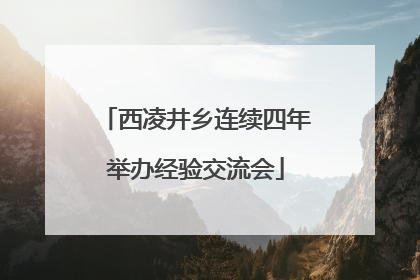 西凌井乡连续四年举办经验交流会