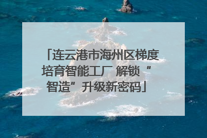 连云港市海州区梯度培育智能工厂 解锁“智造”升级新密码