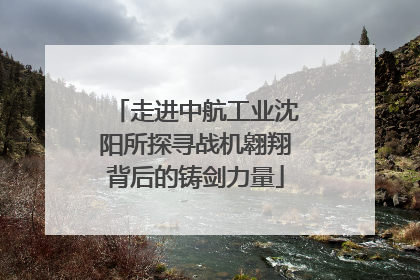 走进中航工业沈阳所探寻战机翱翔背后的铸剑力量