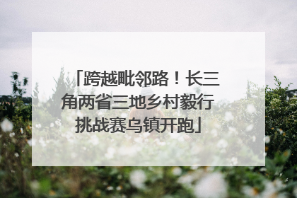 跨越毗邻路！长三角两省三地乡村毅行挑战赛乌镇开跑