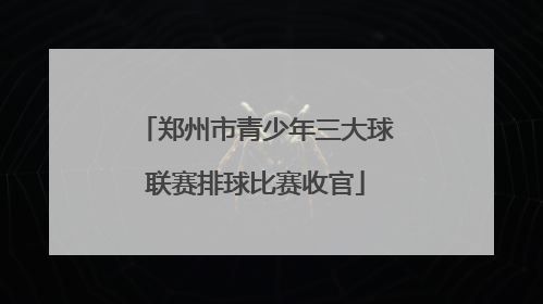 郑州市青少年三大球联赛排球比赛收官