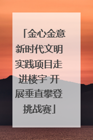 金心金意新时代文明实践项目走进楼宇 开展垂直攀登挑战赛