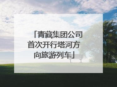 青藏集团公司首次开行塔河方向旅游列车
