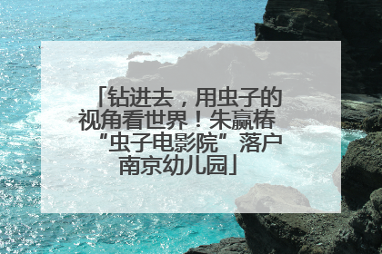 钻进去，用虫子的视角看世界！朱赢椿“虫子电影院”落户南京幼儿园