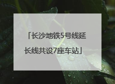 长沙地铁5号线延长线共设7座车站