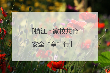 镇江：家校共育 安全“童”行