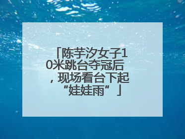 陈芋汐女子10米跳台夺冠后，现场看台下起“娃娃雨”
