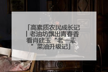 高素质农民成长记丨老油坊飘出青春香 看肖建玉“老一辈”菜油升级记