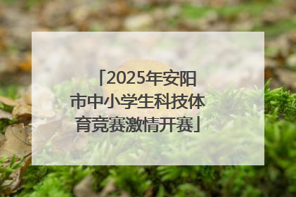 2025年安阳市中小学生科技体育竞赛激情开赛