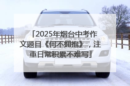 2025年烟台中考作文题目《何不拥抱》，注重日常积累不难写