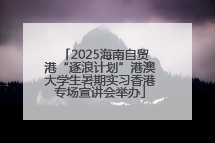 2025海南自贸港“逐浪计划”港澳大学生暑期实习香港专场宣讲会举办