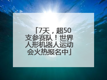 7天，超50支参赛队！世界人形机器人运动会火热报名中