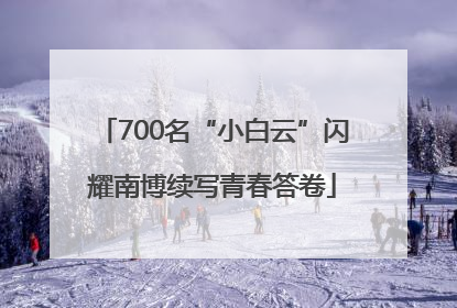 700名“小白云”闪耀南博续写青春答卷