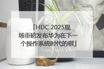 HDC 2025现场重磅发布华为在下一个操作系统时代的棋