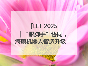 LET 2025｜“眼脚手”协同，海康机器人智造升级的秘密就在这里